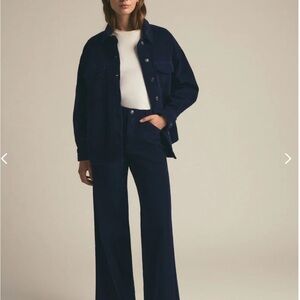 Favorite Daughter Navy Blue Corduroy Jacket Medium 6/8 NWT